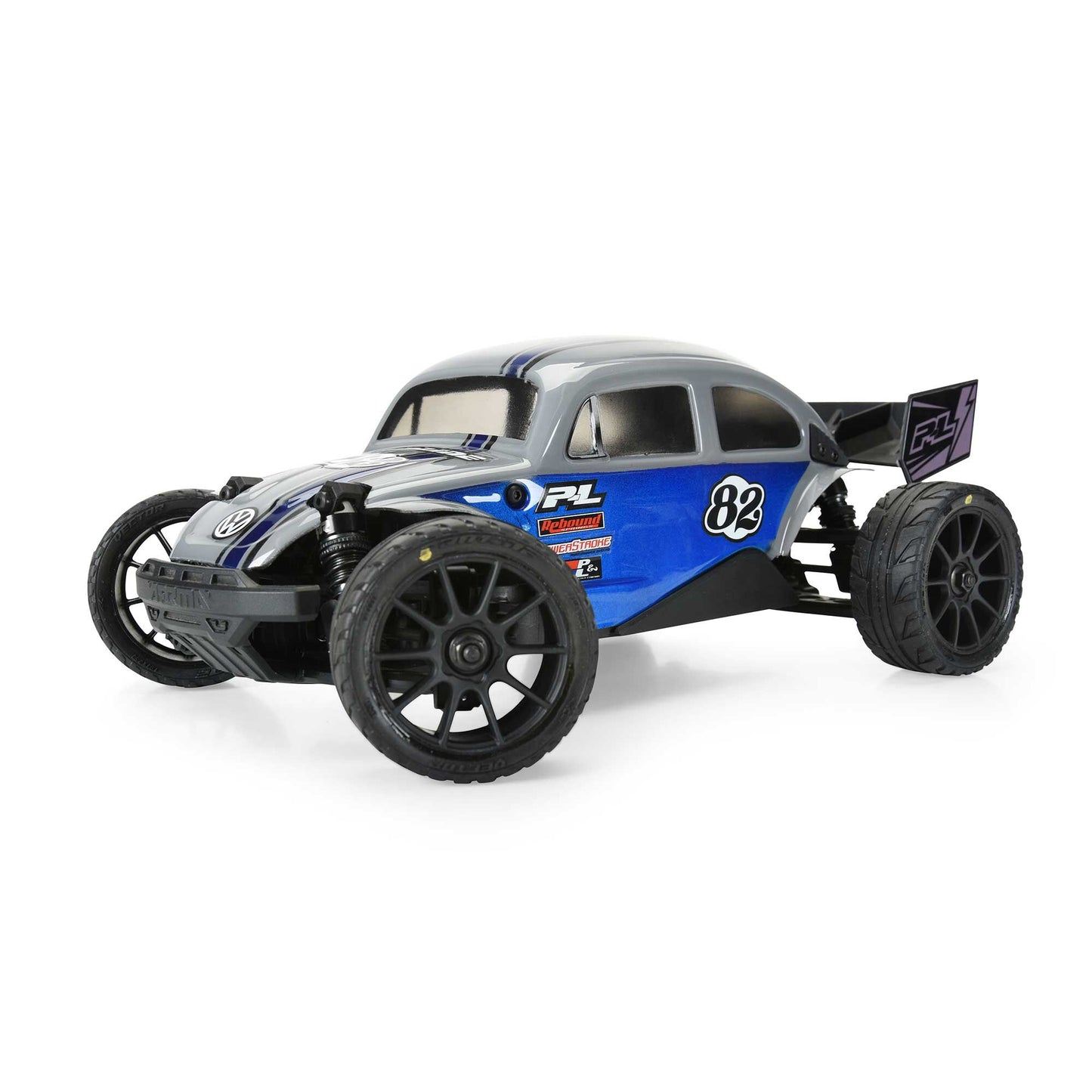 Pro-Line Racing 1032010 1:14 Vector Tire MTD Black Mach-10 Wheel (Pack of 4)