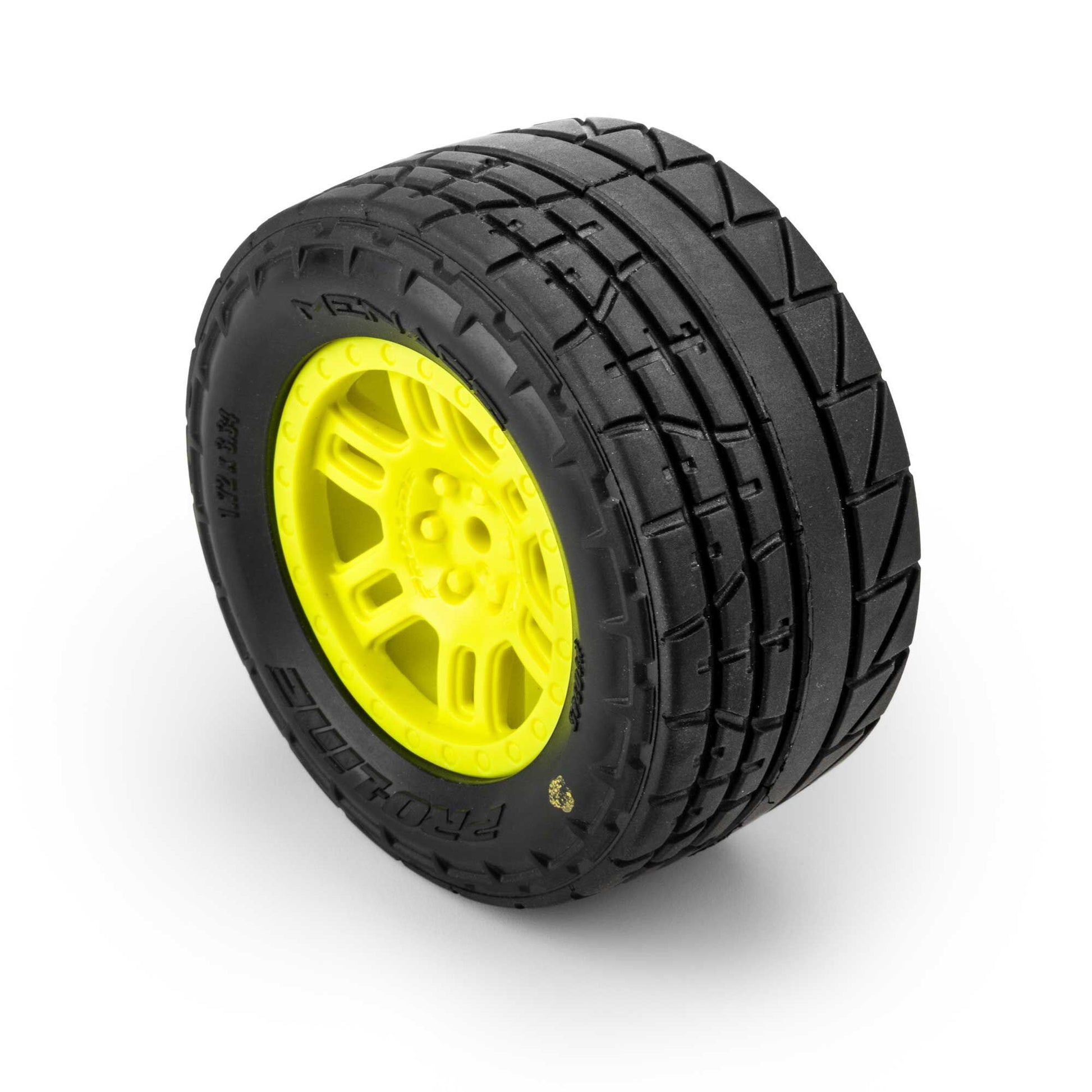 Pro-Line Racing PRO1034512 1:16 Menace Street Tire Mounted 12mm Yellow Split Six
