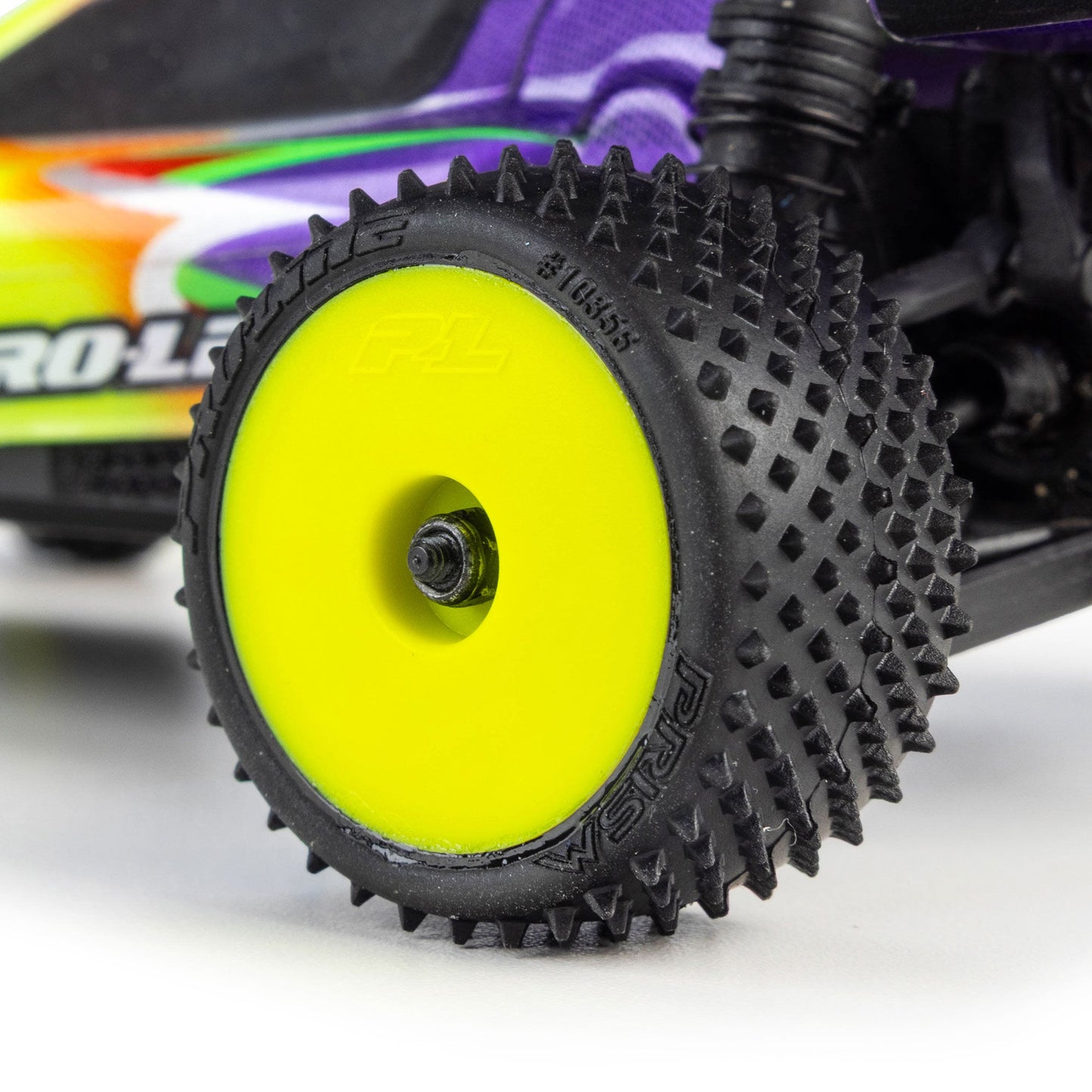 Pro-Line Racing PRO1035512 1:24 Wedge FR & Prism RR Carpet Tires Mounted, Yellow