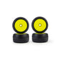 Pro-Line Racing PRO1035612 1:28 Prism Front/Rear Carpet Tire Mounted 7mm, Yellow
