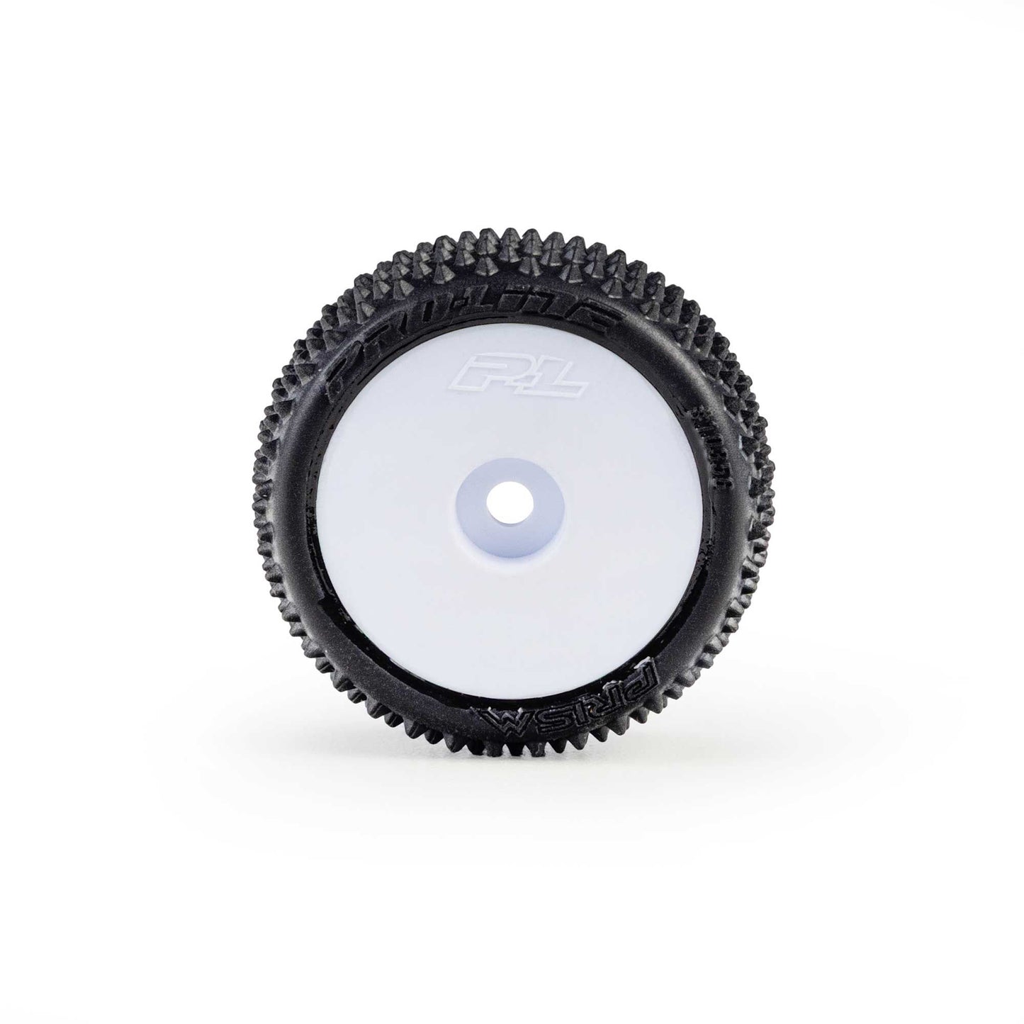 Pro-Line Racing PRO1035613 1:28 Prism Front/Rear Carpet Tires Mounted 7mm, White