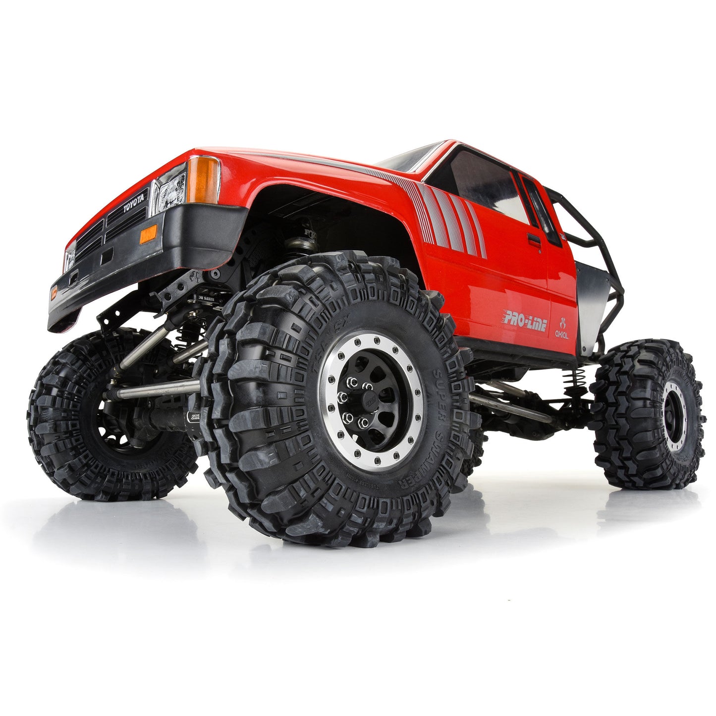 Pro-Line Racing 283801 1:6 Steelies 2.9" Dual Offset SCX6 Wheels Silver/Black