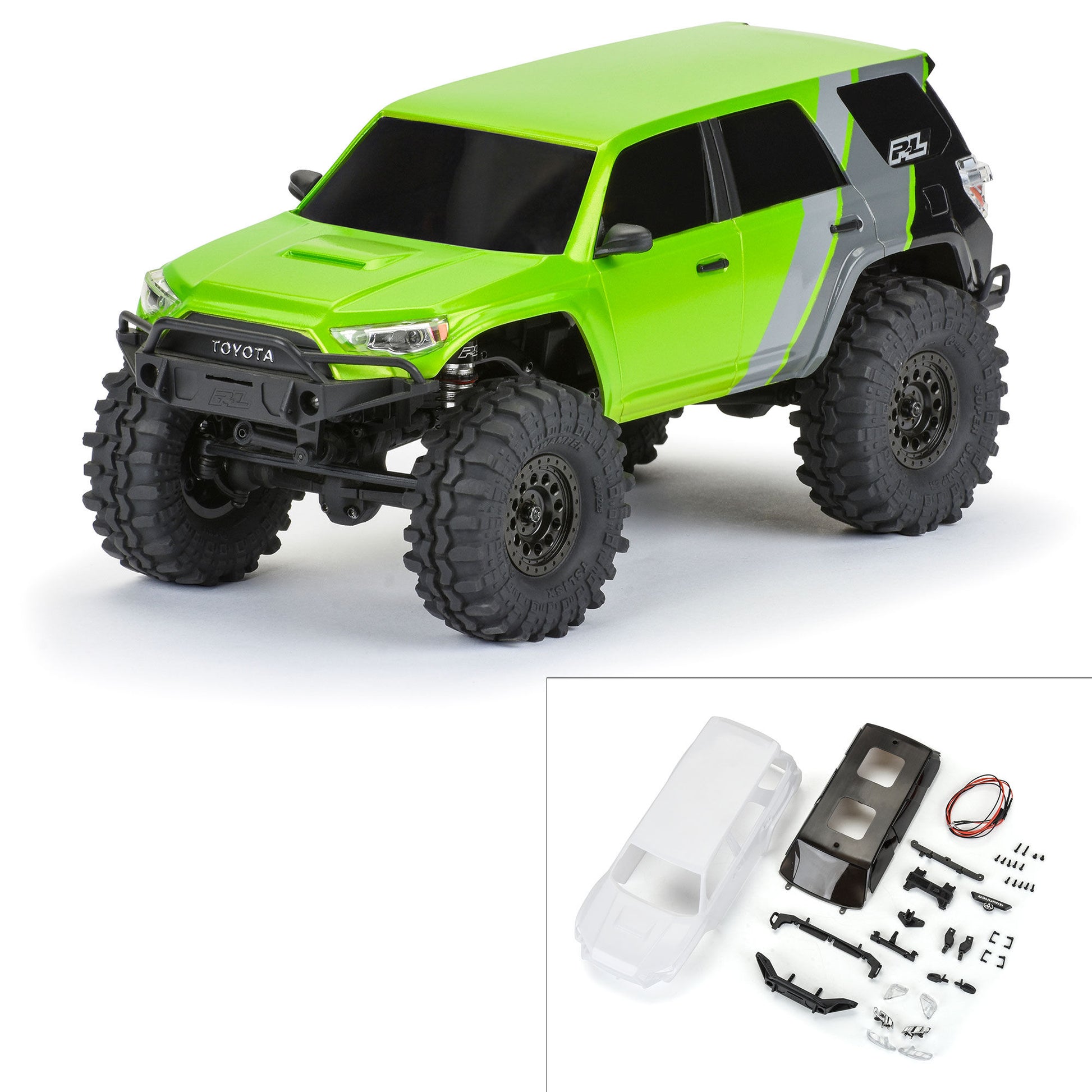 Pro-Line Racing 362100 1:24 2024 Toyota 4Runner TRD Pro White Hard Body