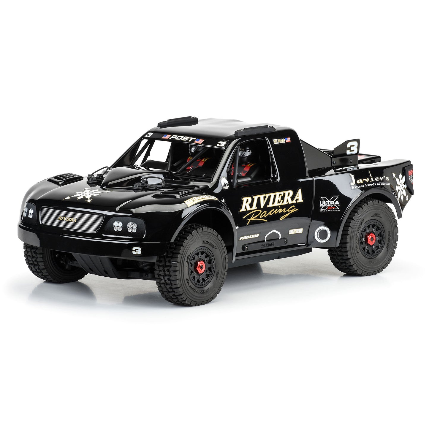 Pro-Line Racing 363818 1:8 1997 Ford F-150 Trophy Truck Riviera Black Body