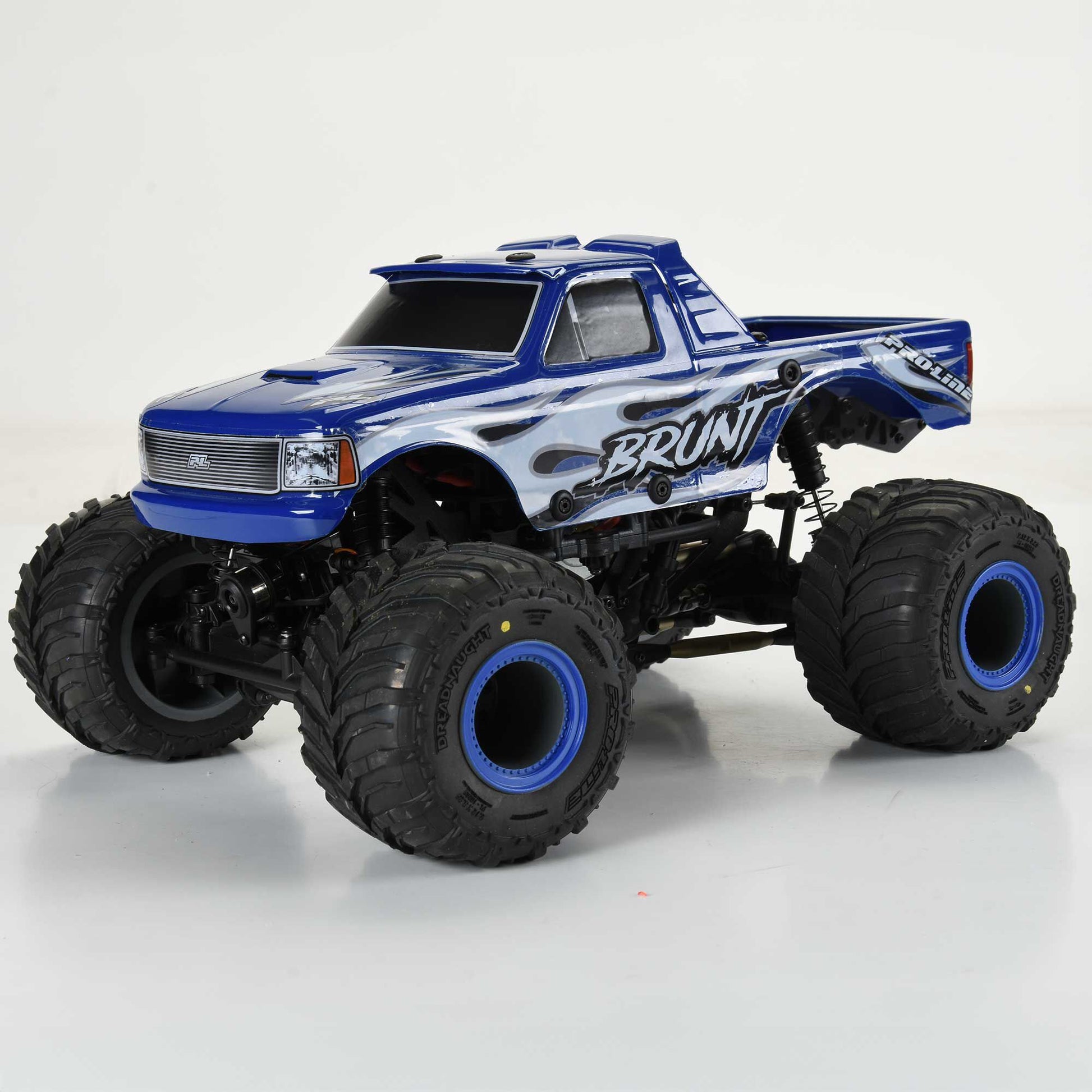 Pro-Line Racing 365813 1:18 Losi Mini LMT Pre-Cut Brunt Tough-Color Blue Body