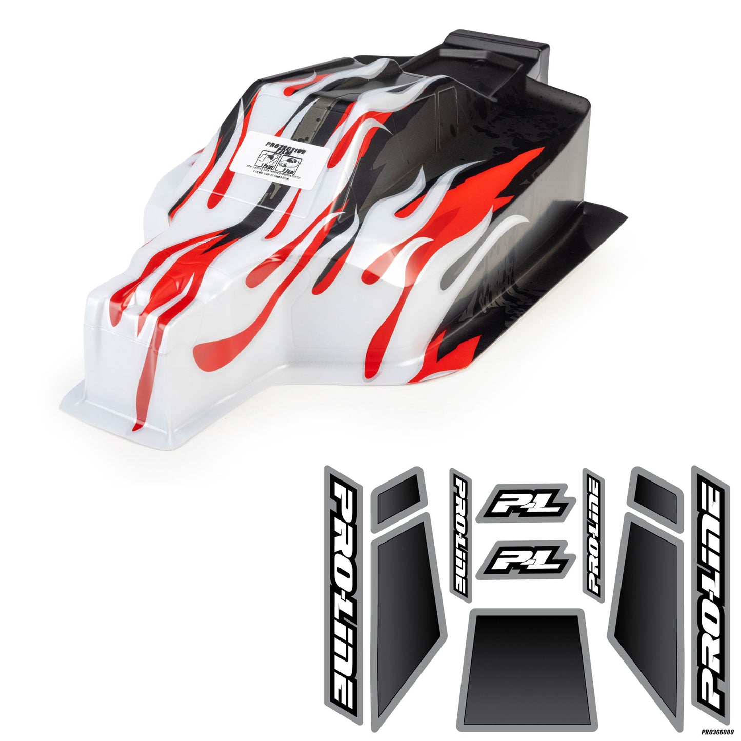 Pro-Line Racing PRO366020 1:8 Limited Edition Pre-Painted Sector Flame Body