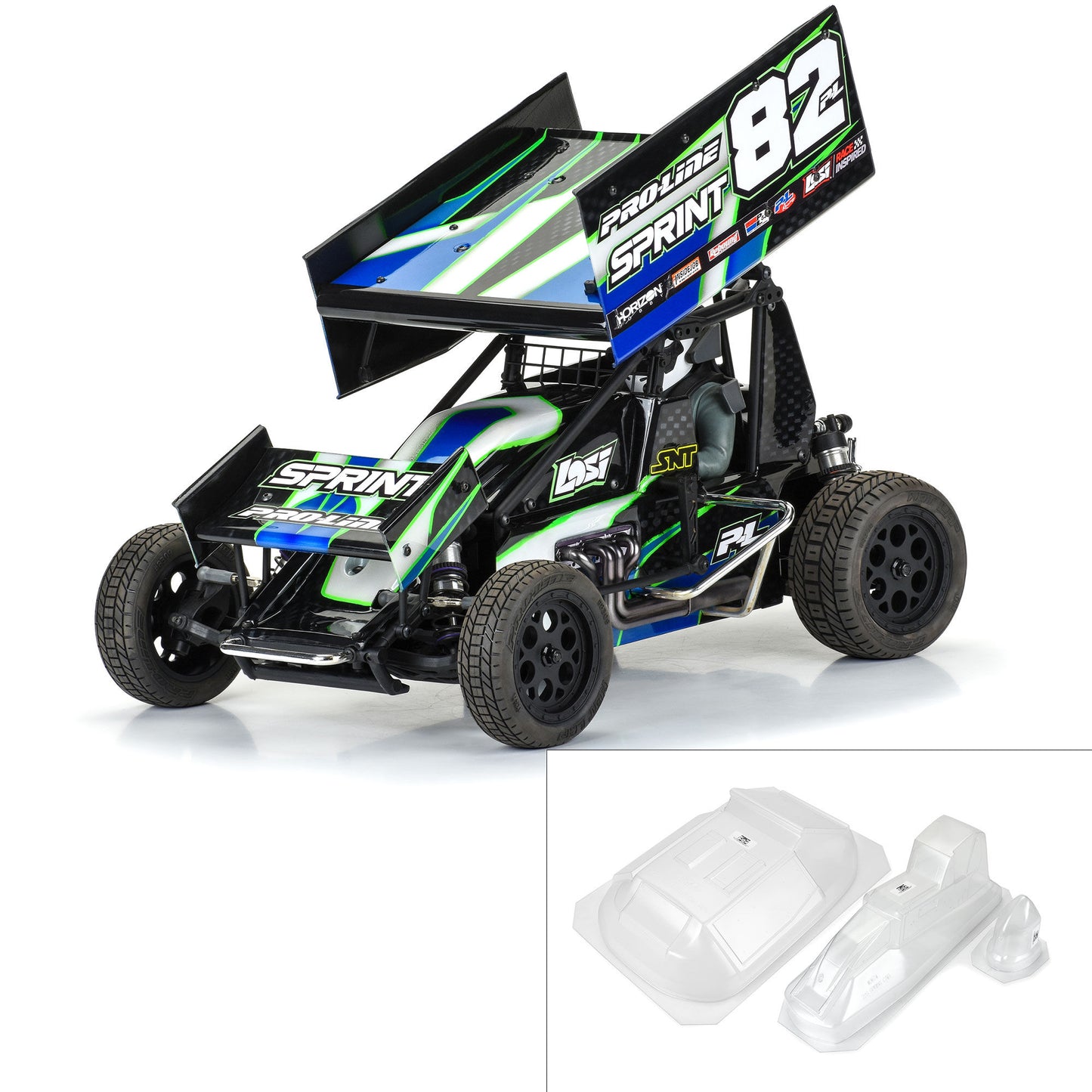 Pro-Line Racing 367400 1:10 Sprint Car Light Weight Clear Body Panel Kit