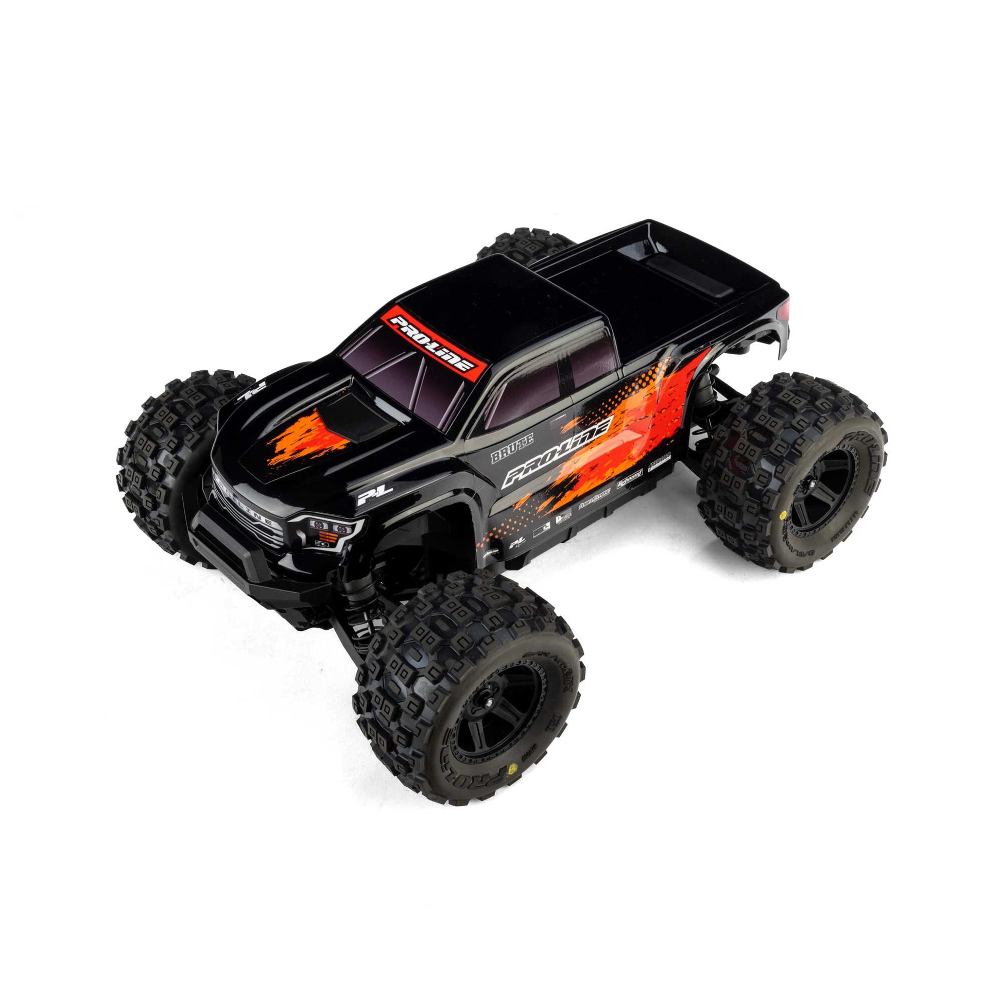 Pro-Line Racing PRO368118 1:16 Pre-Cut Truck Body Tough Color Black