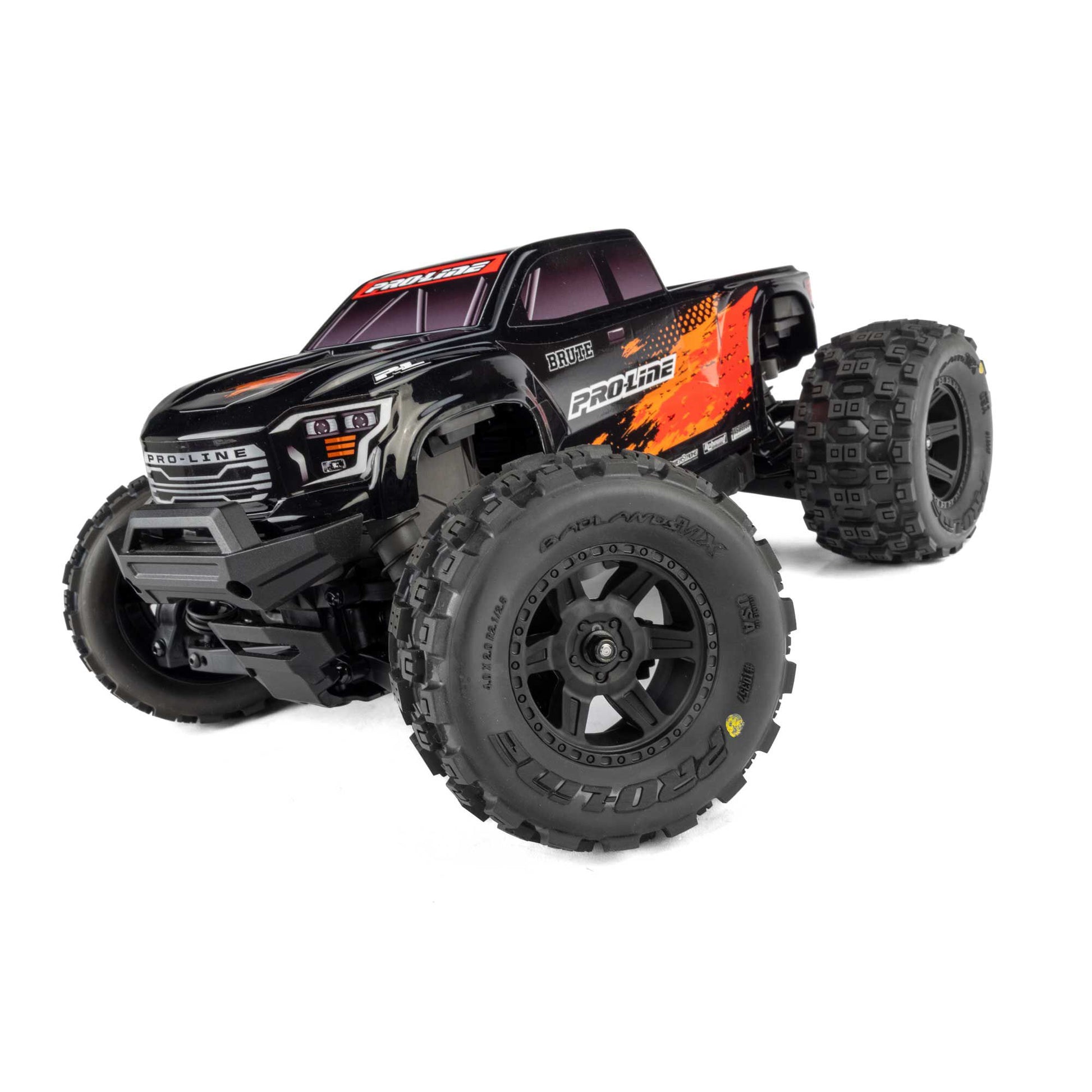 Pro-Line Racing PRO368118 1:16 Pre-Cut Truck Body Tough Color Black