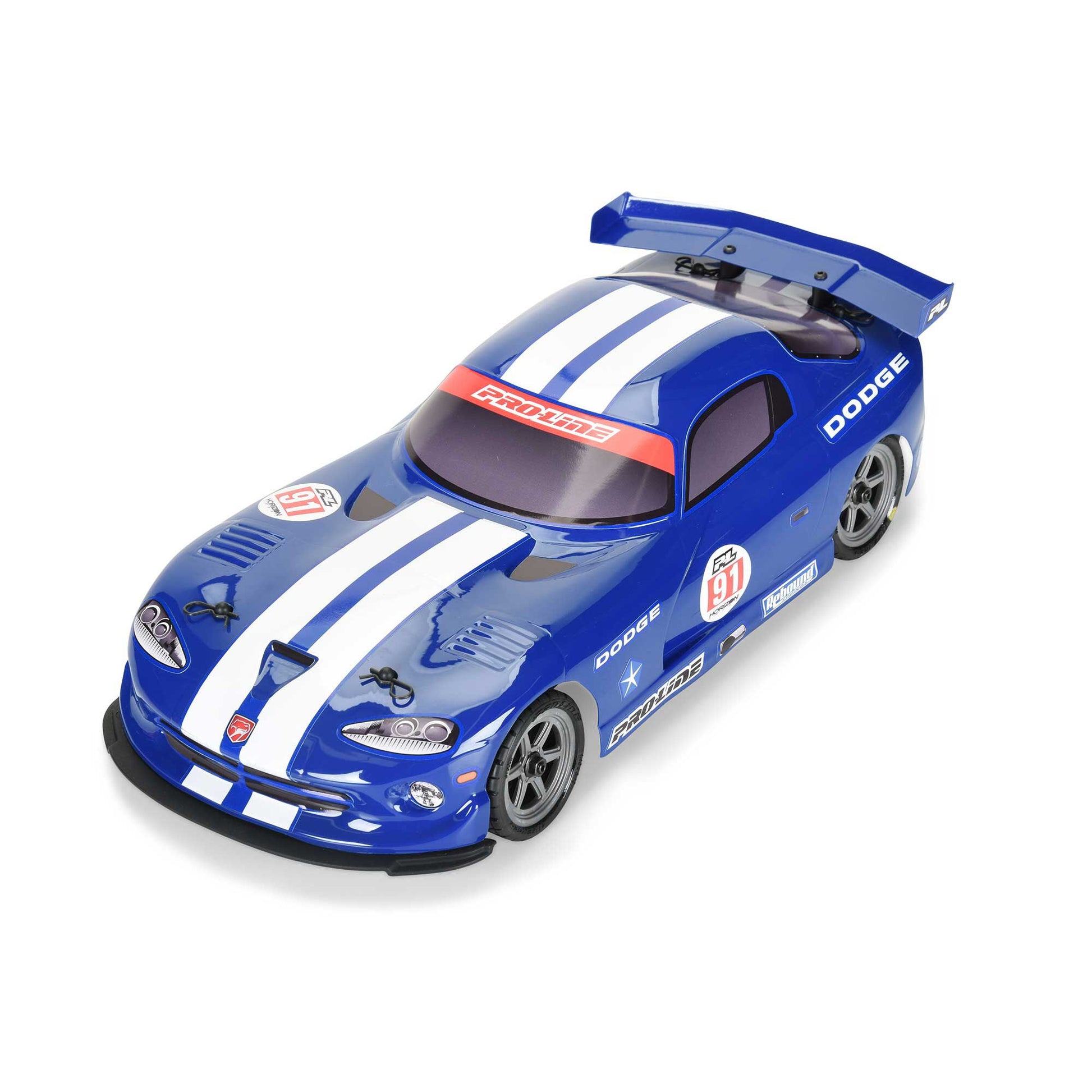 Pro-Line Racing 368413 1:12 Losi NASCAR Pre-Cut 2002 Dodge Viper GTS Blue Body