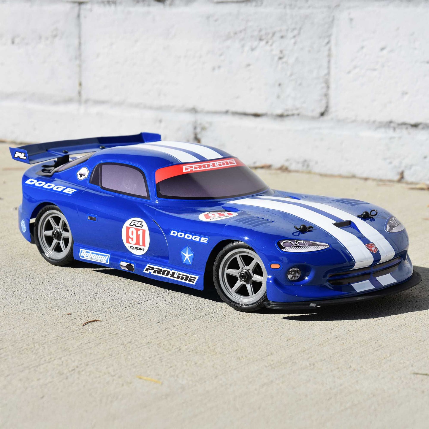 Pro-Line Racing 368413 1:12 Losi NASCAR Pre-Cut 2002 Dodge Viper GTS Blue Body