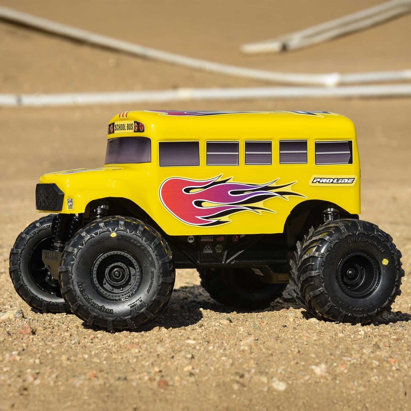 Pro-Line Racing 368817 1:16 ARRMA GORGON GROM Pre-Cut (School Bus) Clear Body