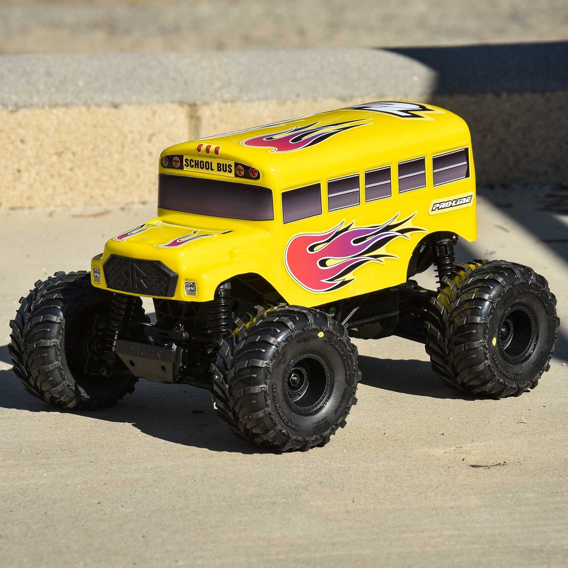 Pro-Line Racing 368817 1:16 ARRMA GORGON GROM Pre-Cut (School Bus) Clear Body