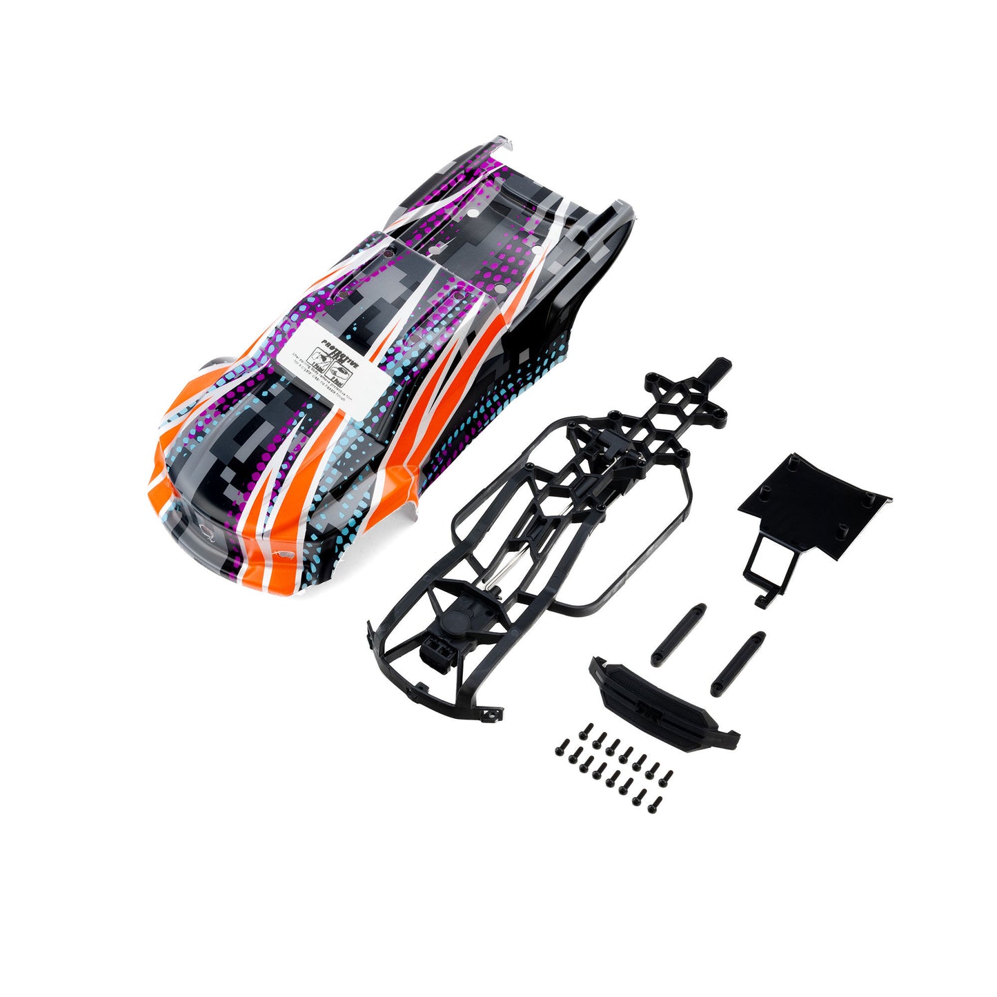 Pro-Line Racing 369321 1:16 PreCut/PrePainted Brute Digi Body w/ Clipless System