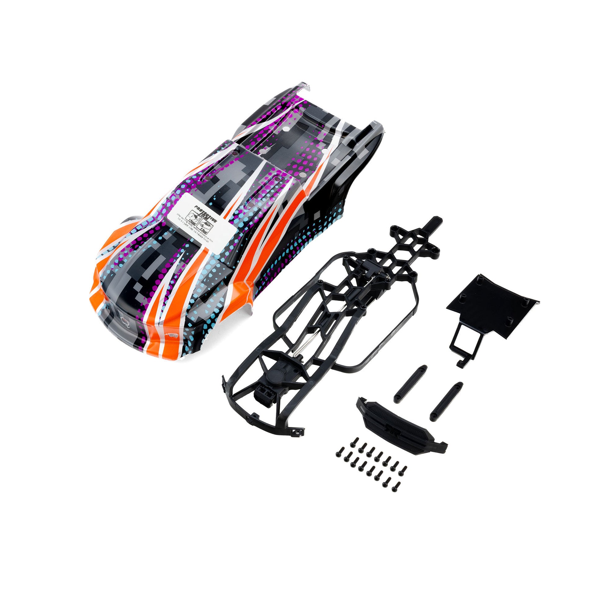 Pro-Line Racing 369321 1:16 PreCut/PrePainted Brute Digi Body w/ Clipless System