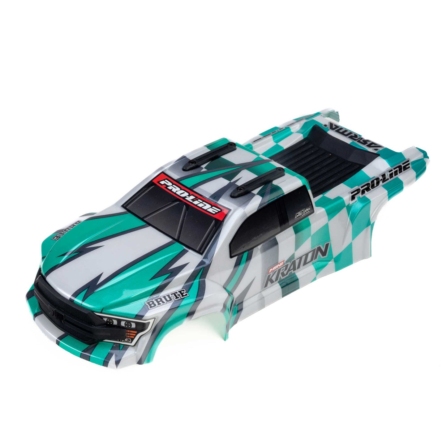 Pro-Line Racing 369322 1:16 Brute Body Checkmate with Clipless System