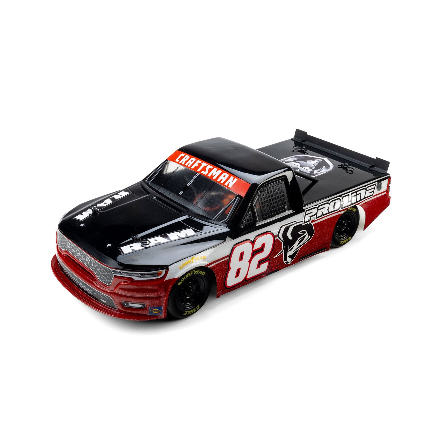 Pro-Line Racing 369917 1:12 Losi NASCAR Pre-Cut 2026 Ram 1500 Truck Clear Body