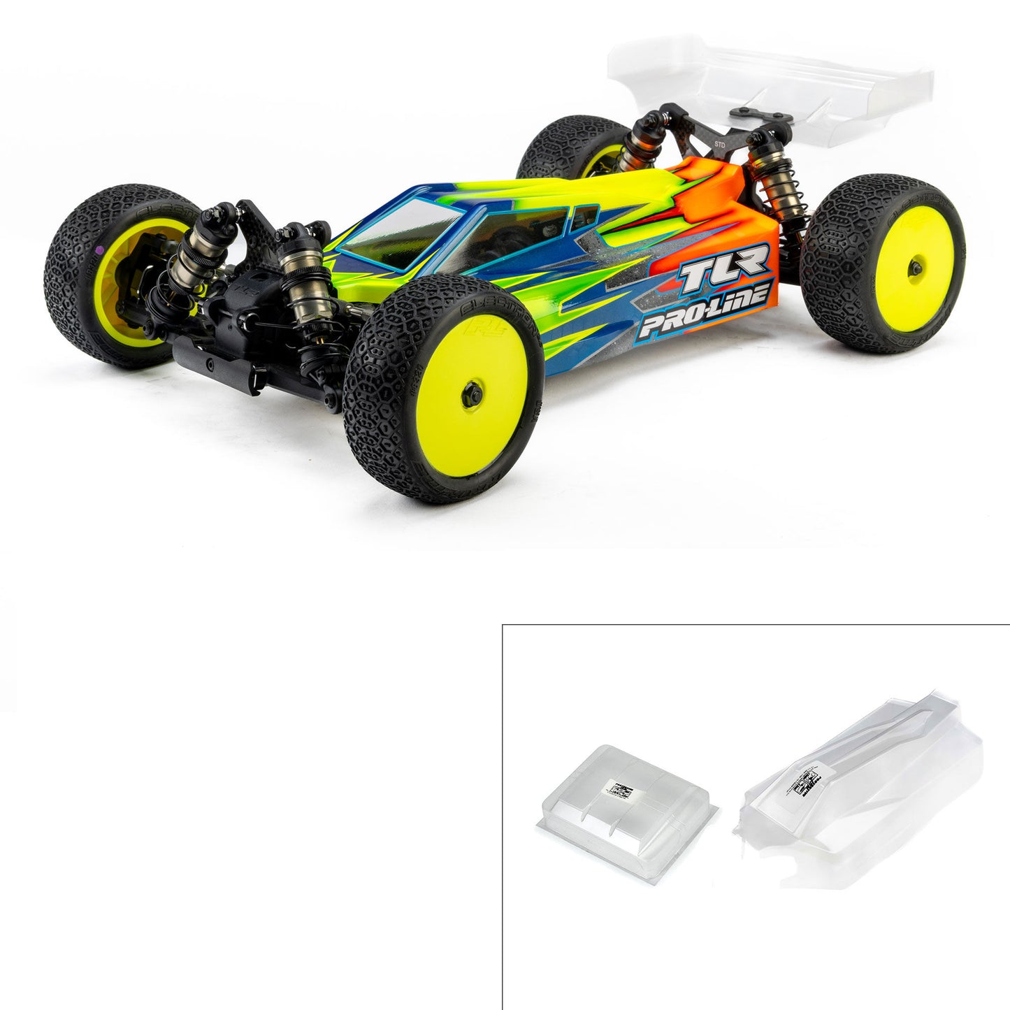 Pro-Line Racing 370125 1:10 TLR 22X-4 2.0 Sector Light Weight Clear Body