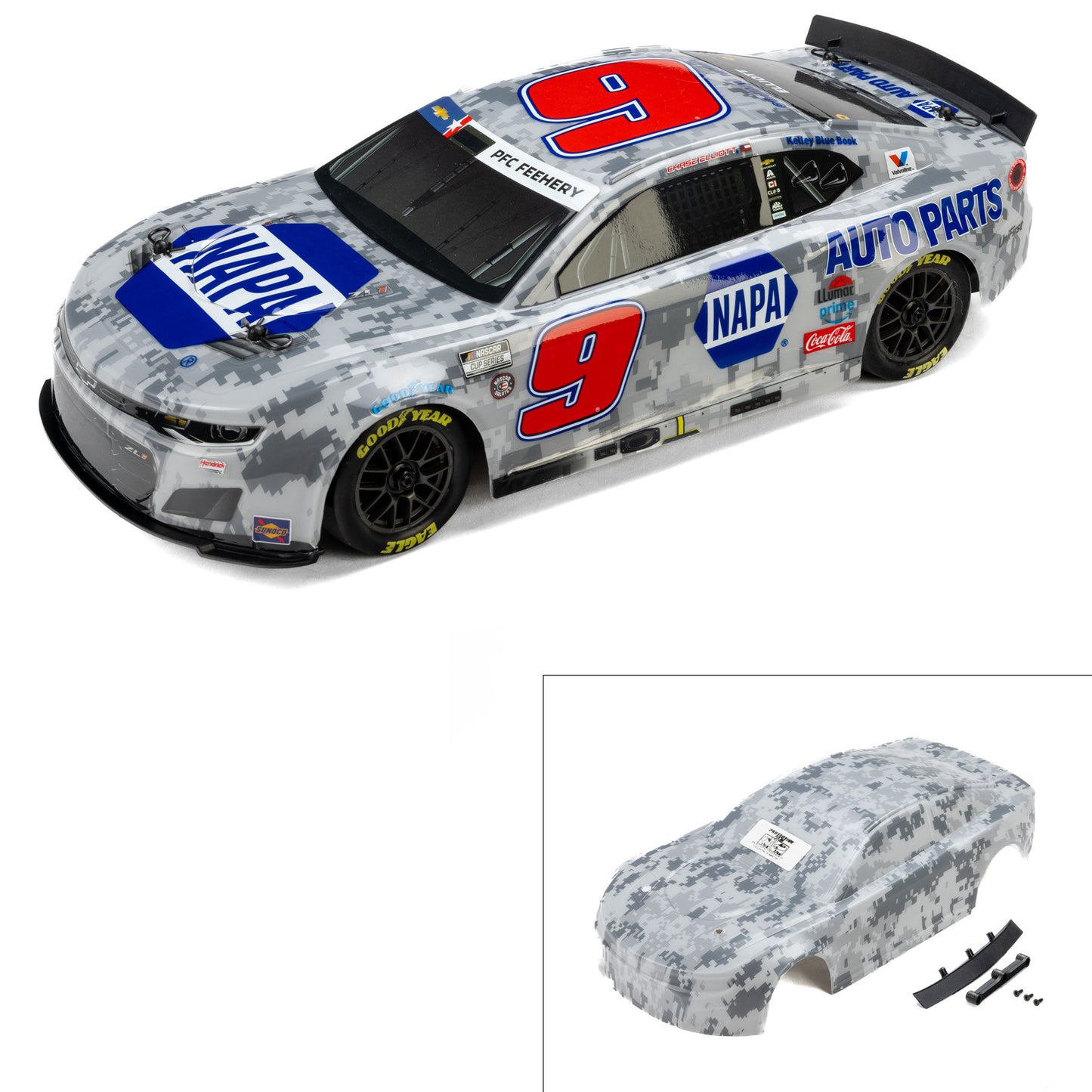 Pro-Line Racing 371723 1:12  Limited Edition Elliott #9 NAPA Charlotte 2025 Body