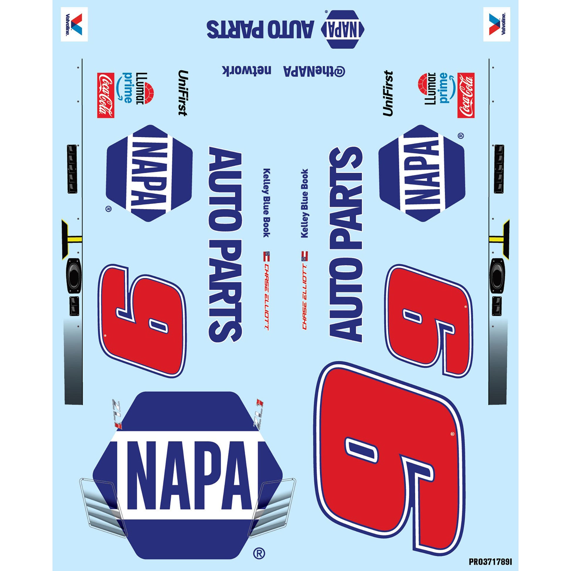 Pro-Line Racing 371723 1:12  Limited Edition Elliott #9 NAPA Charlotte 2025 Body