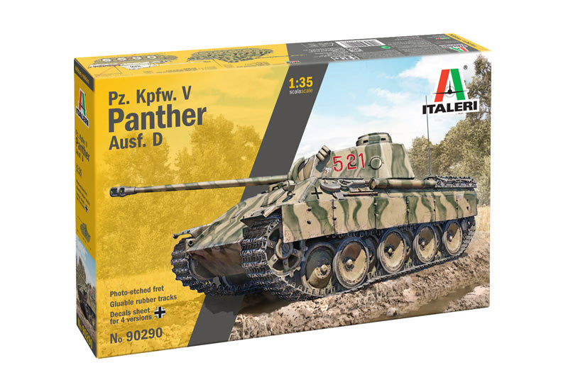 Italeri 90290 1:35 Pz. Kpfw. V Panther Ausf. D Tanks Plastic Model Kit