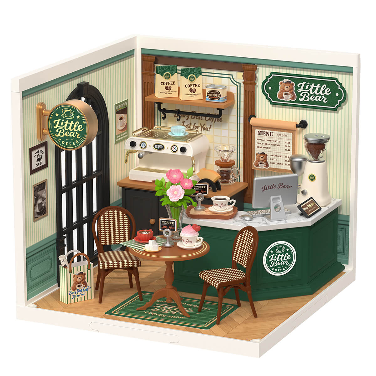 Robotime DW028 Rolife Perfect Romance Cafe DIY Miniature House