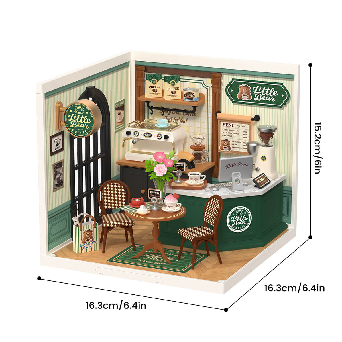 Robotime DW028 Rolife Perfect Romance Cafe DIY Miniature House