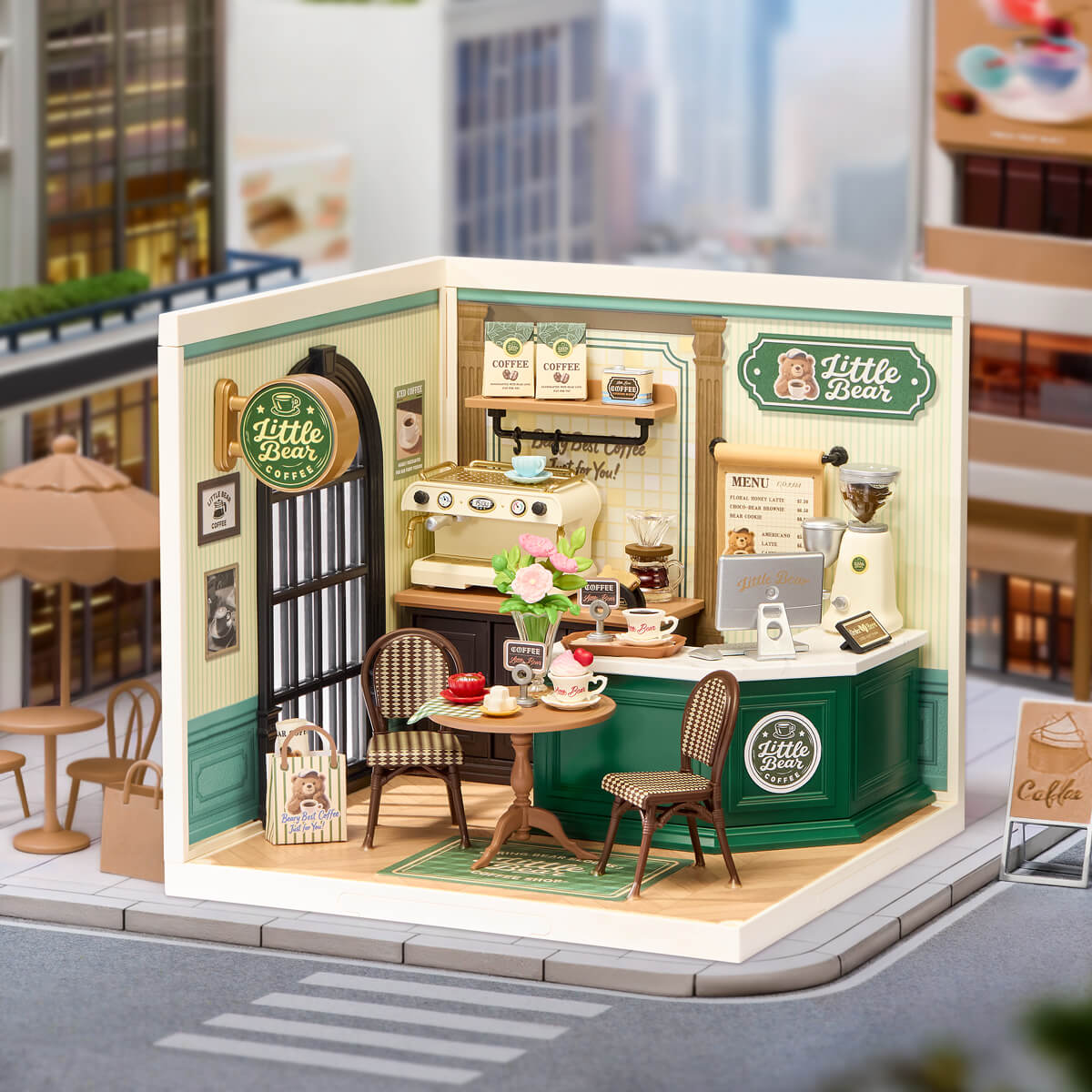 Robotime DW028 Rolife Perfect Romance Cafe DIY Miniature House