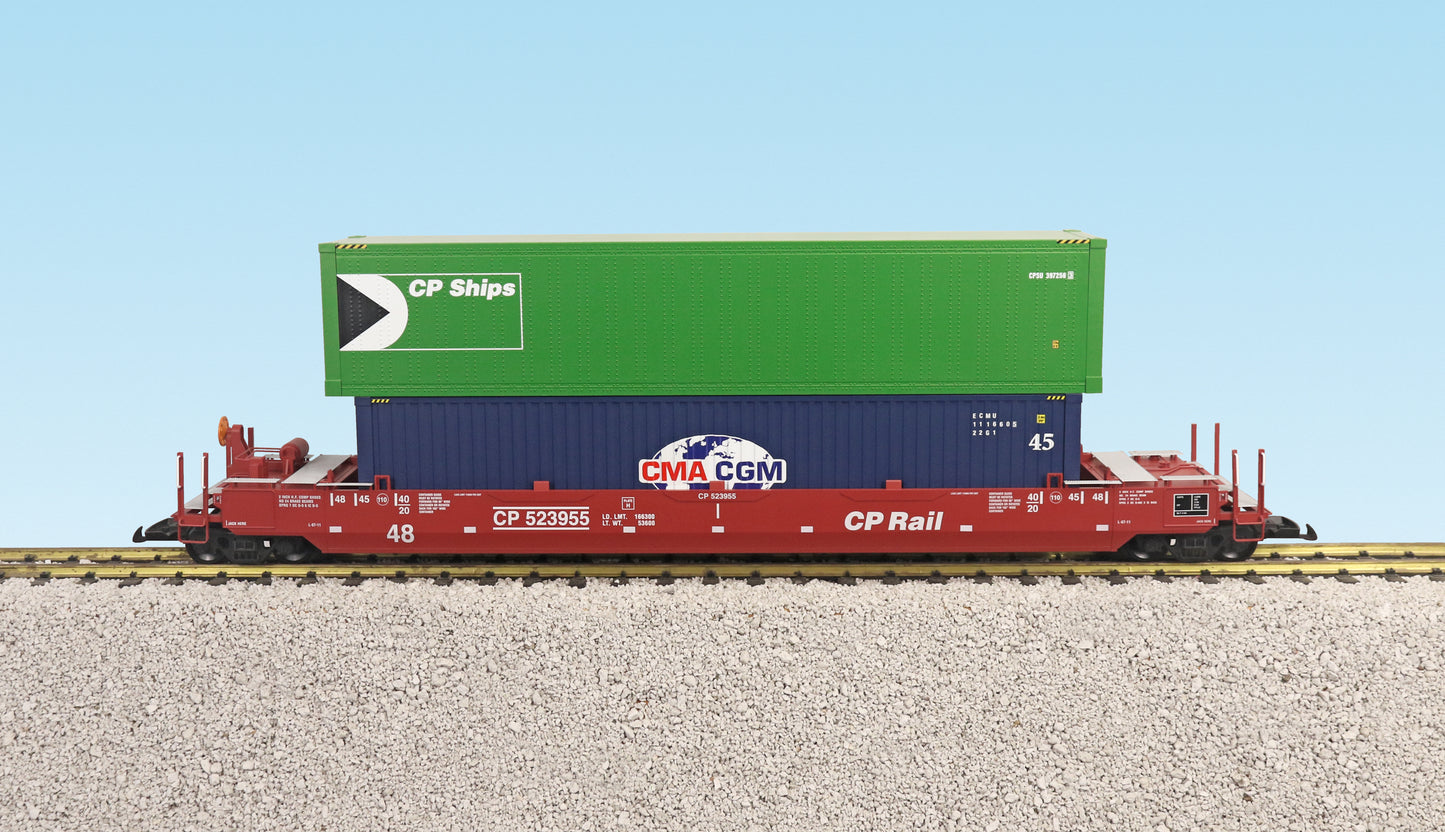 USA Trains R17124 G Canadian Pacific Intermodal Car with Containers #3