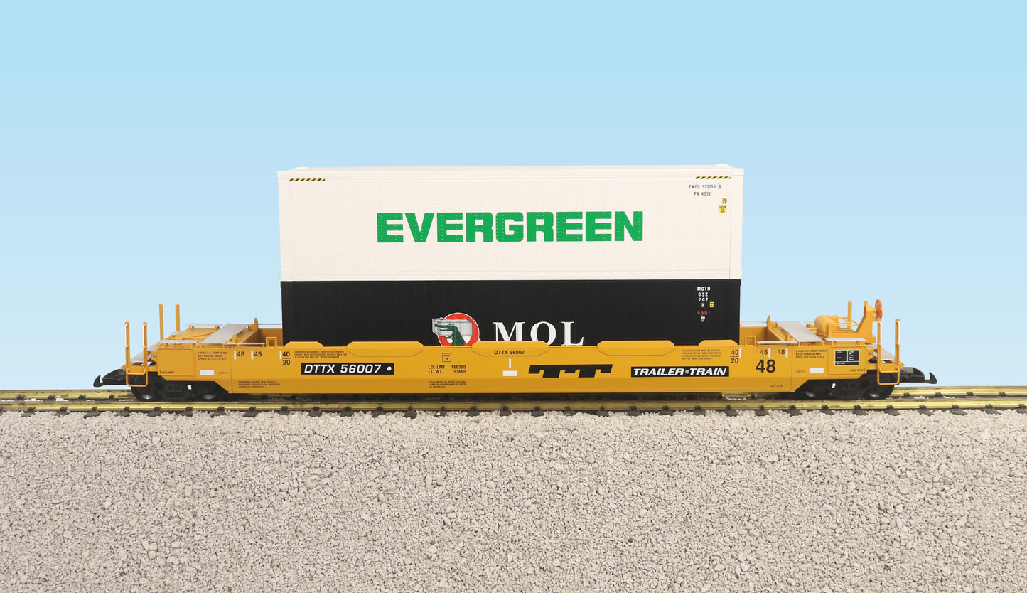 USA Trains R17142 G Trailer Train Intermodal Car with Containers #2