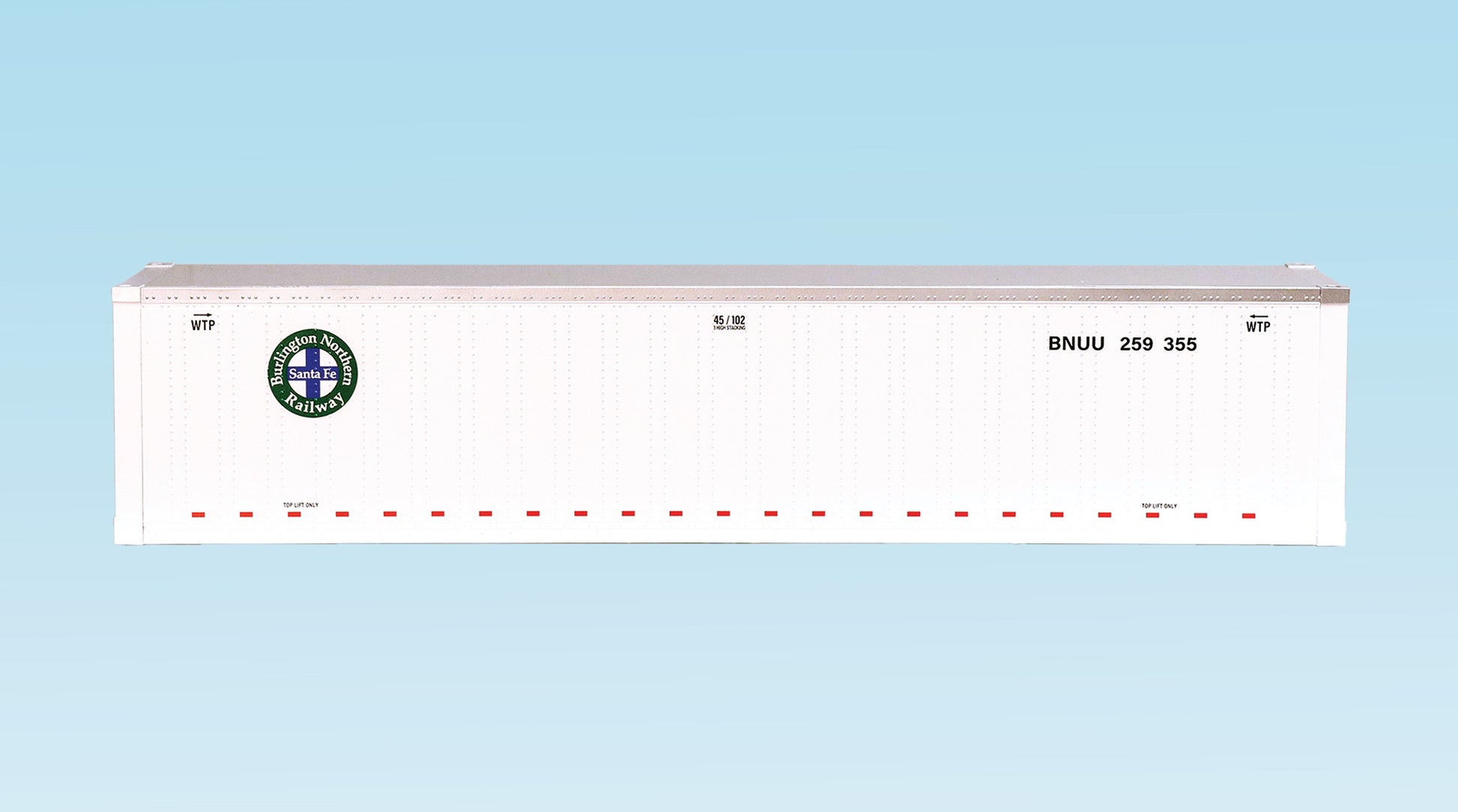 USA Trains R1715C G BNSF 45' Container with Smooth Sides