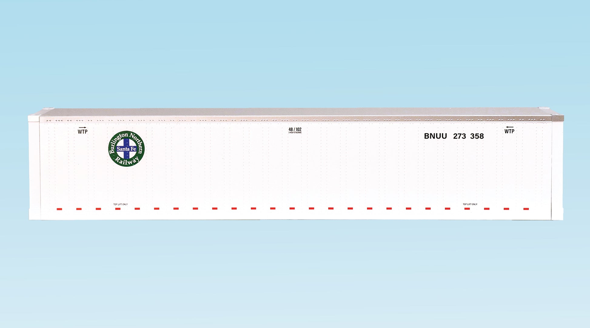 USA Trains R1715D G BNSF 48' Container with Smooth Sides