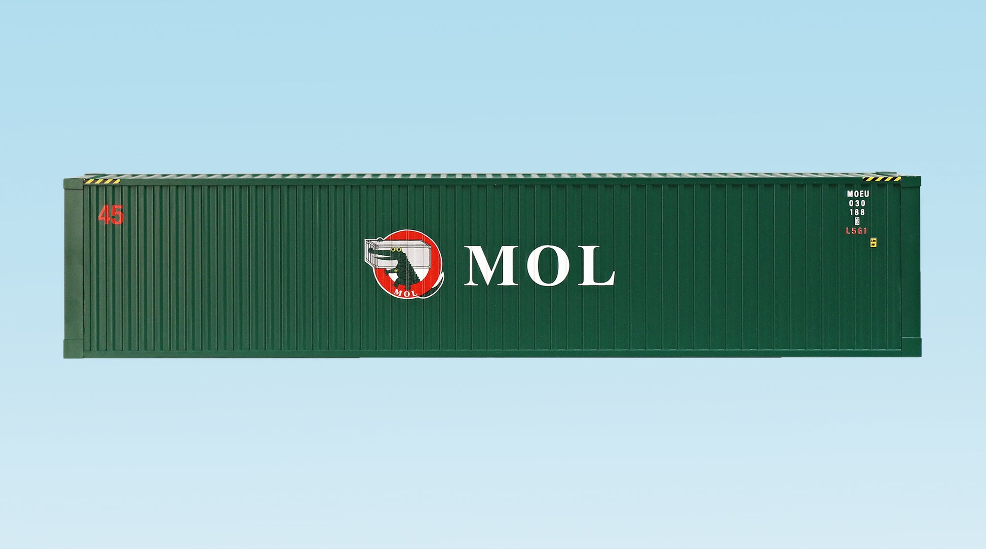 USA Trains R1721C G MOL 45' Container w/Corrugated Sides