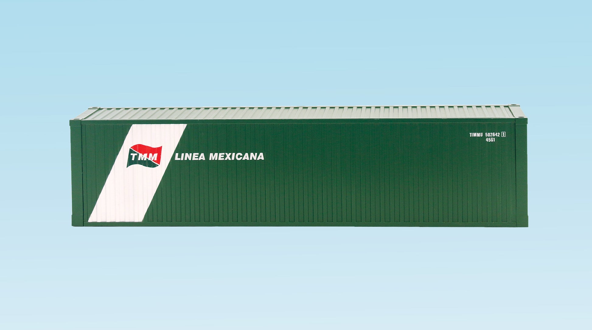 USA Trains R1725B G Linea Mexicana 40' Container with Corrugated Sides