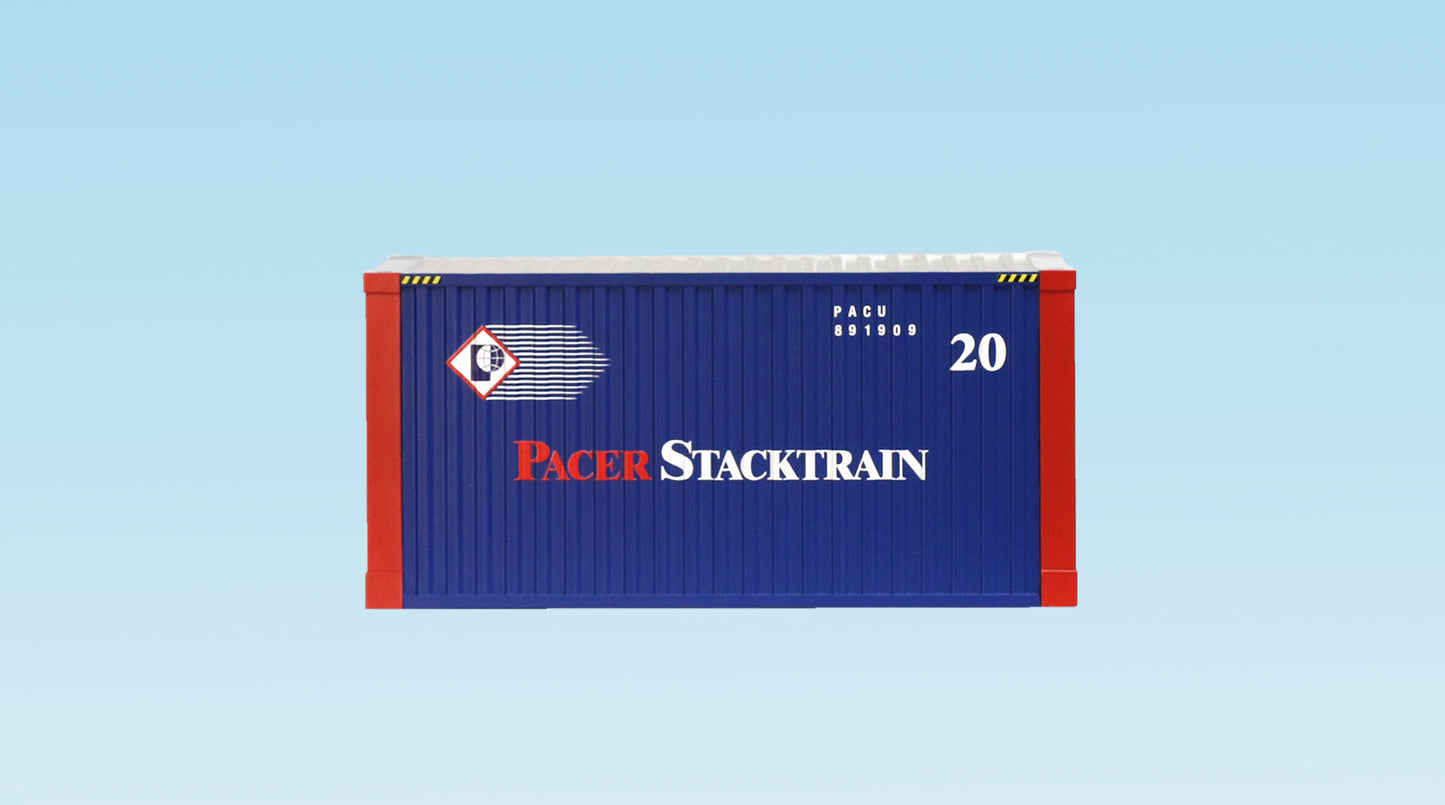 USA Trains R1738A G Pacer Stacktrain 20' Container with Corrugated Sides