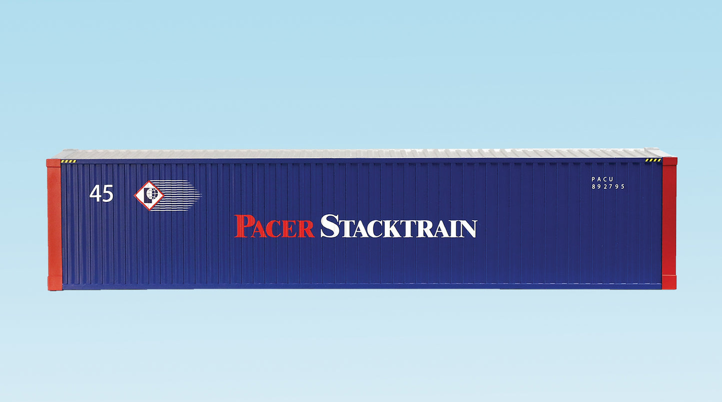 USA Trains R1738C G Pacer Stacktrain 45' Container with Corrugated Sides
