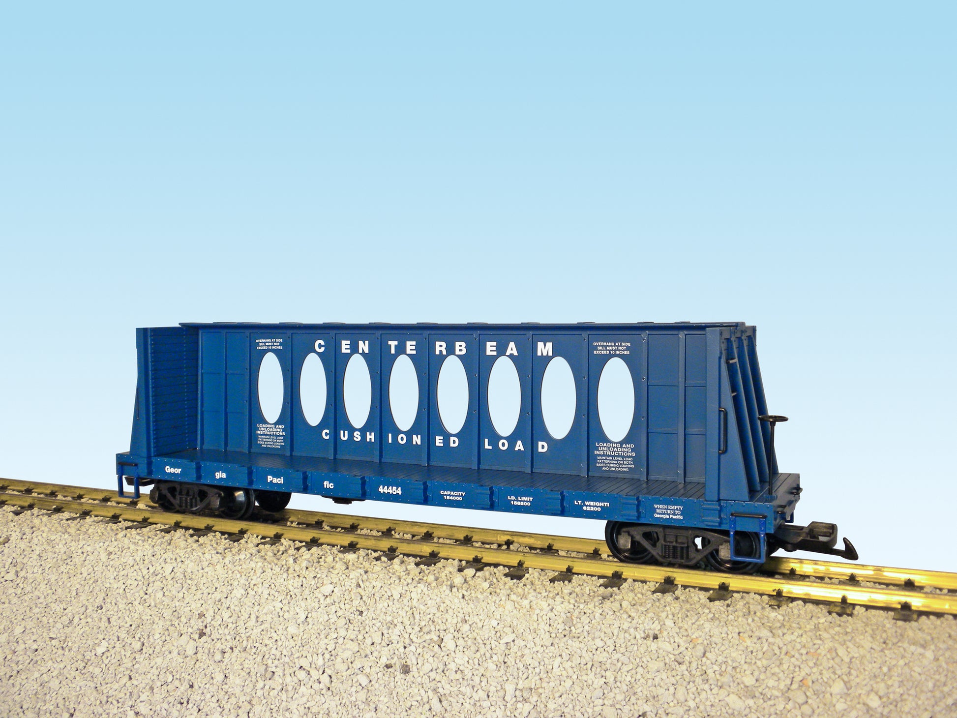 USA Trains R17402A G Georgia Pacific Center I-Beam Flat Car #44462