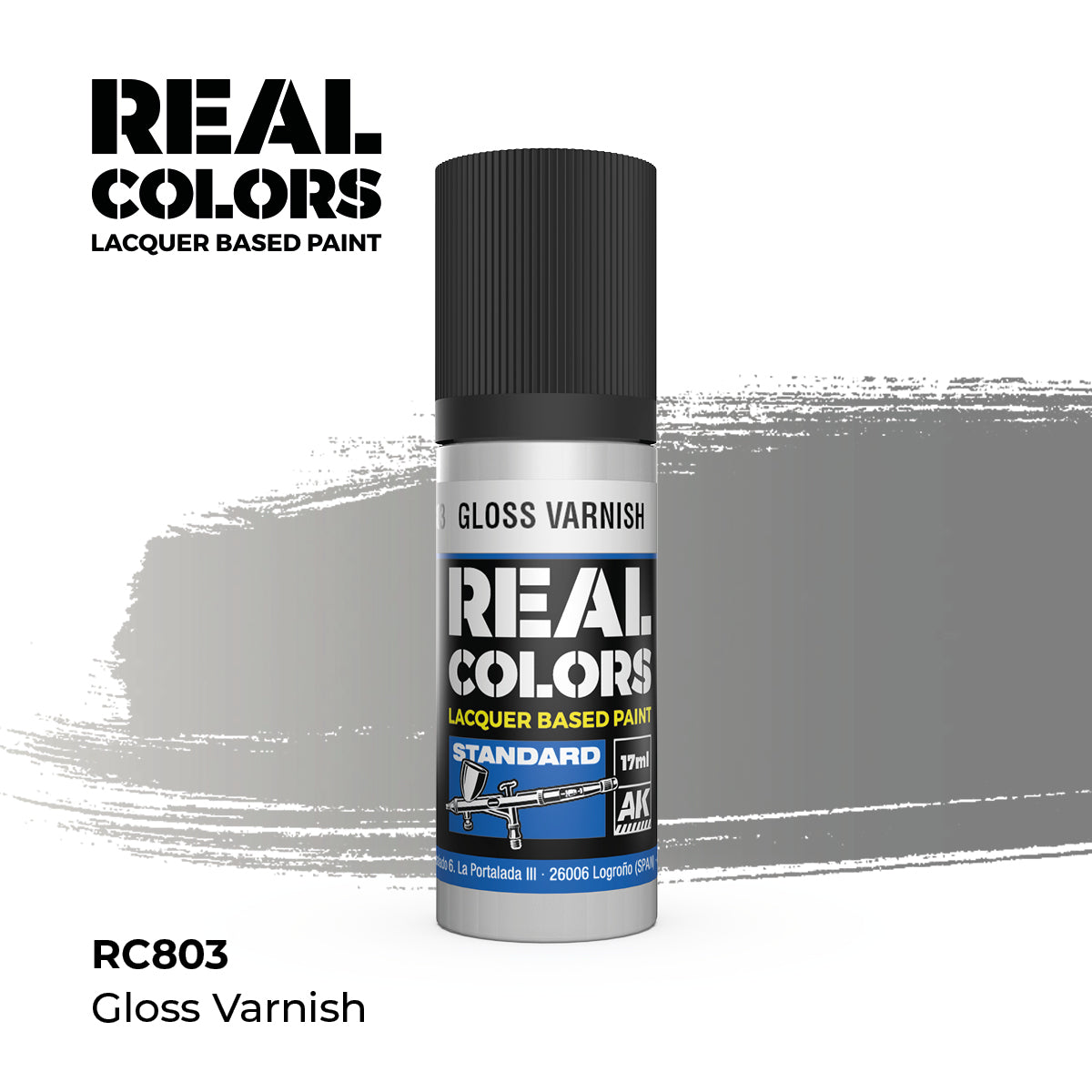 AK Interactive RC803 Real Colors Standard Gloss Varnish - 17 ml Paint Bottle