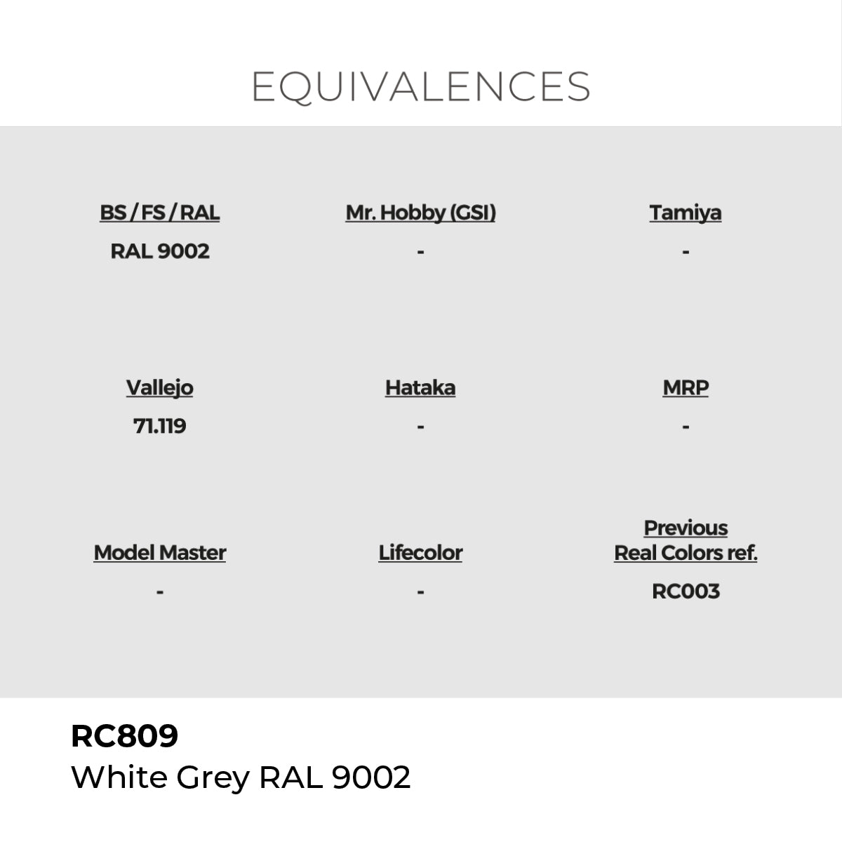AK Interactive RC809 Real Colors Standard White Grey - 17 ml Paint Bottle