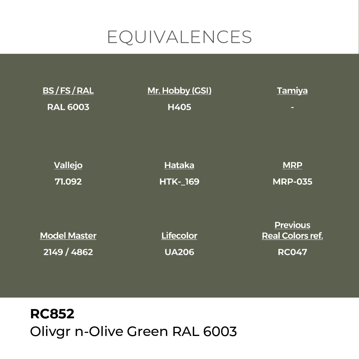 AK Interactive RC852 Real Colors Military Olive Green - 17 ml Paint Bottle