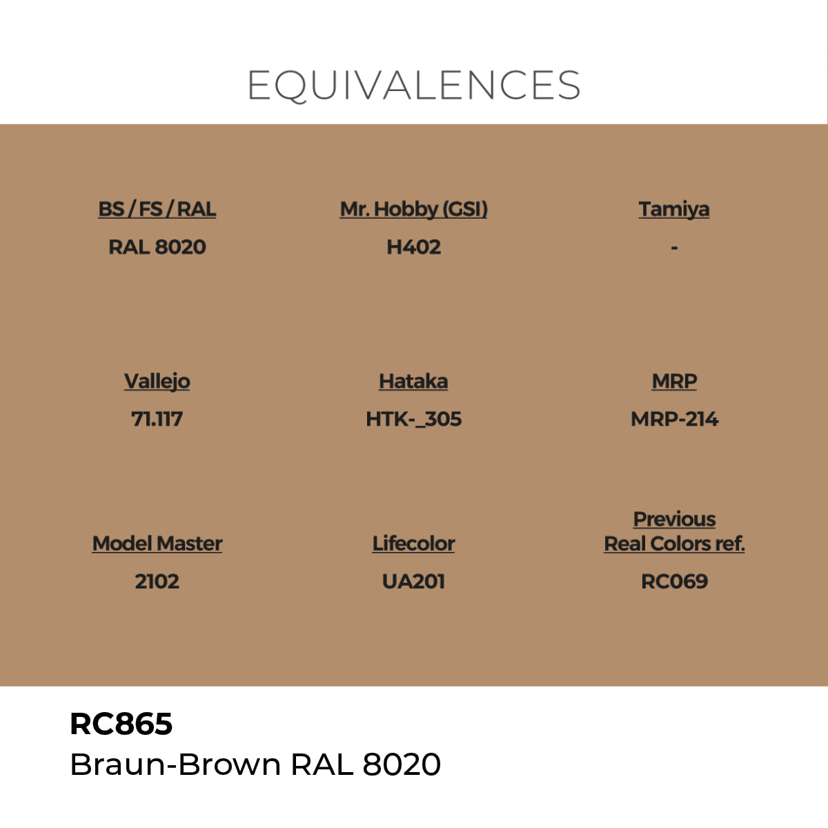 AK Interactive RC865 Real Colors Military Braun-Brown - 17 ml Paint Bottle