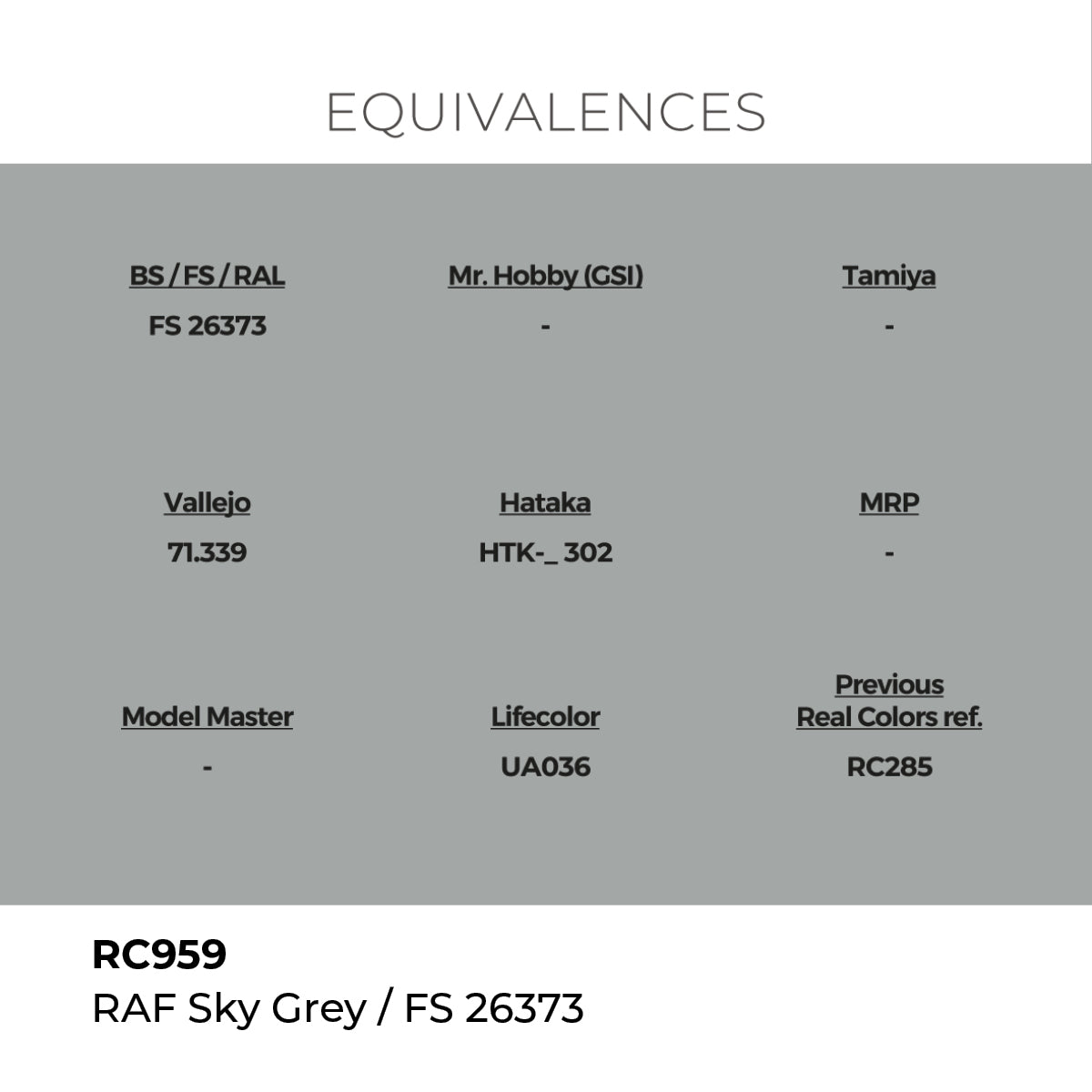 AK Interactive RC959 Real Colors Military RAF Sky Grey - 17 ml Paint Bottle