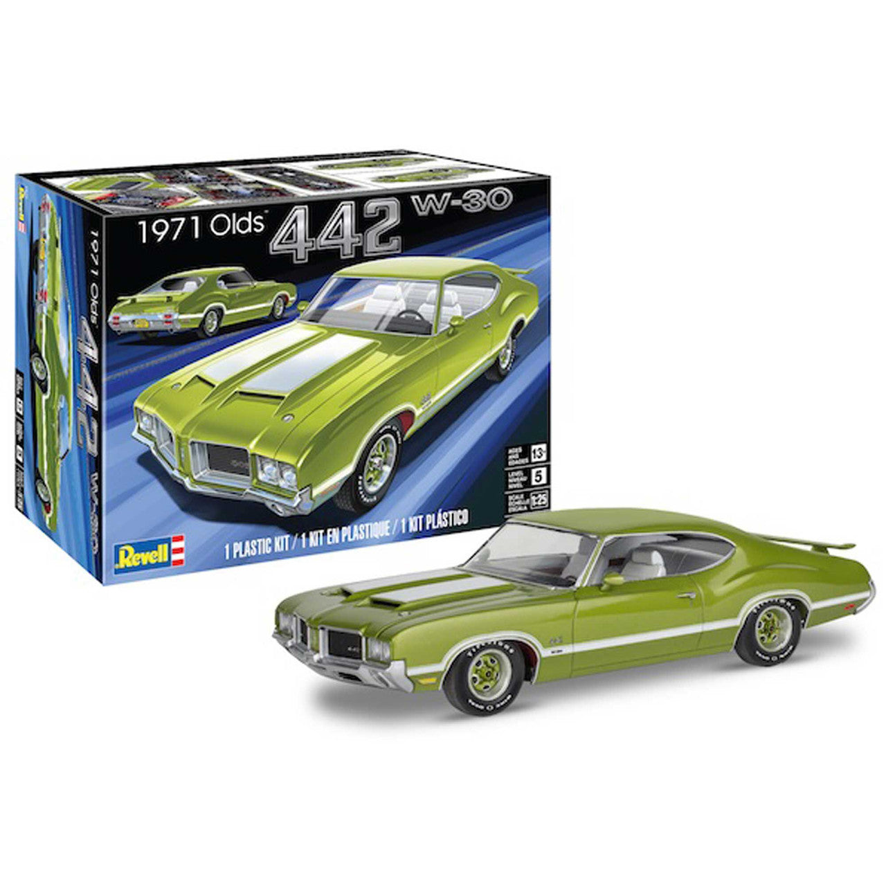 Revell 14511 1:25 1971 Oldsmobile 442 W-30 Plastic Model Kit