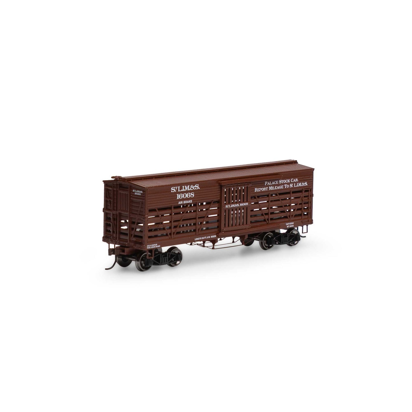 Athearn 5253 N St. Louis, Iron Mountain & Southern 36' Old Time Stock Car #16068