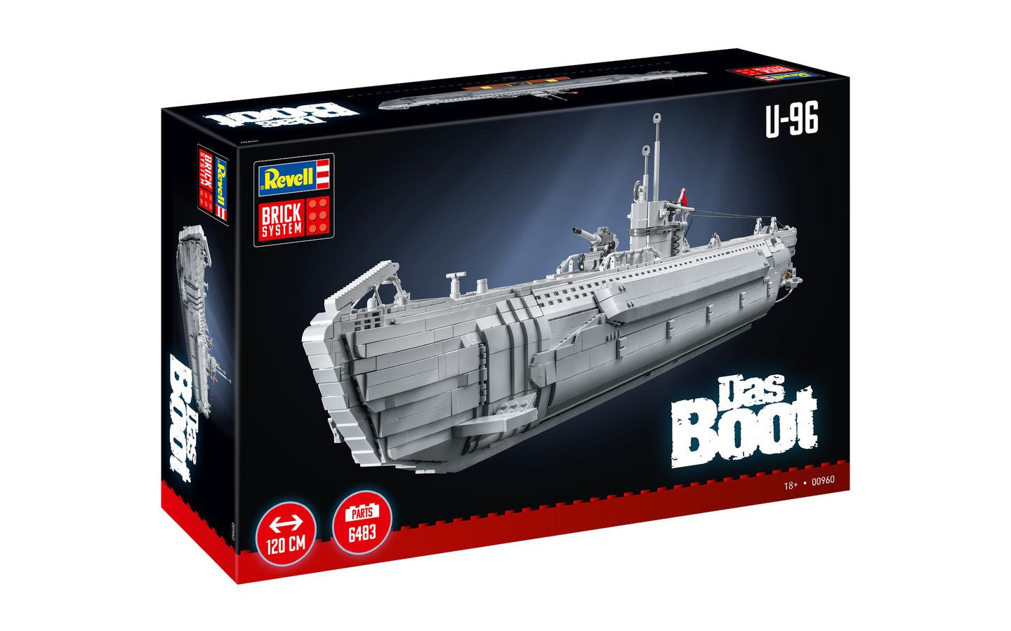 Revell 00960 1:56 Brick System Submarine "Das Boot" Kit