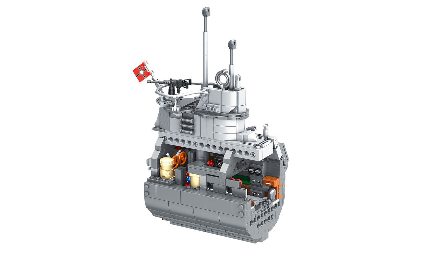 Revell 00960 1:56 Brick System Submarine "Das Boot" Kit