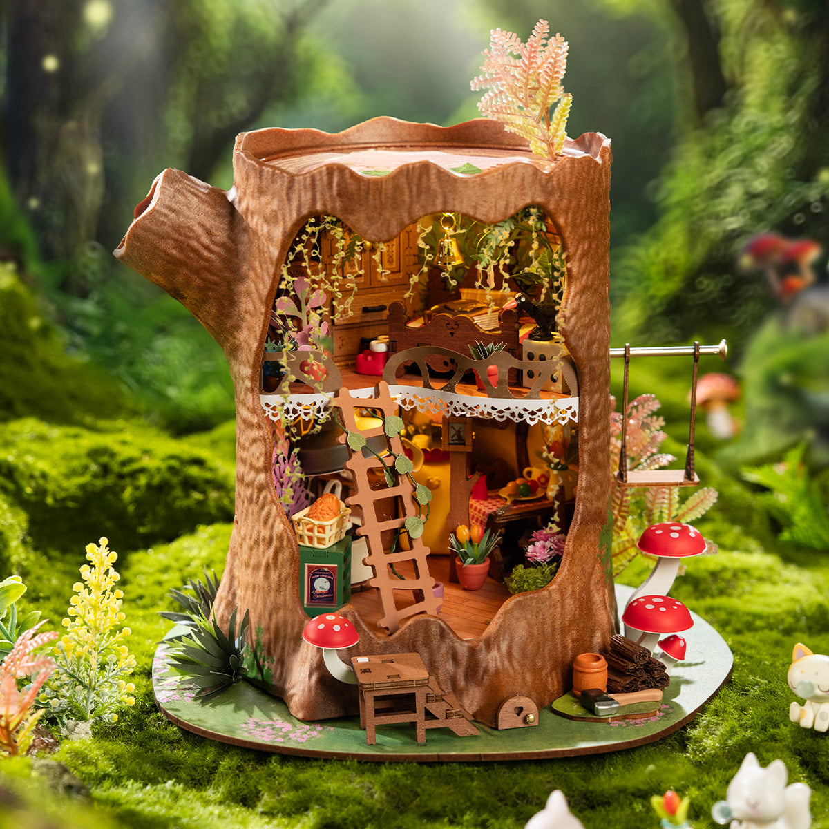 Robotime DG179 Rolife Fairytale Tree House DIY Miniature House