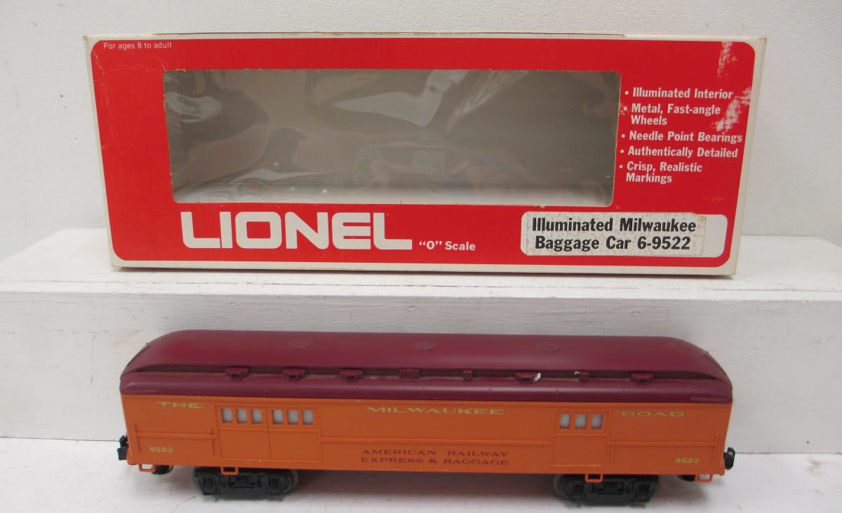 Lionel 6-9522 O Gauge Milwaukee Road Baggage Car #9522 LN/Box
