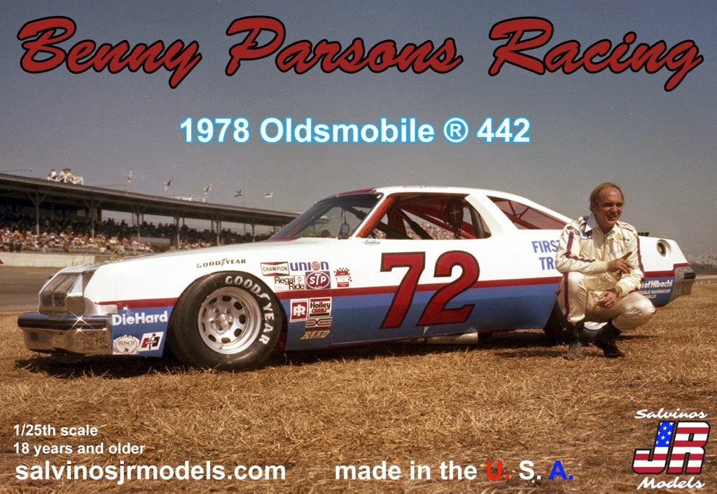 Salvinos JR Models BPO1978D 1:24 Benny Parsons 1978 Oldsmobile 442 Car Kit