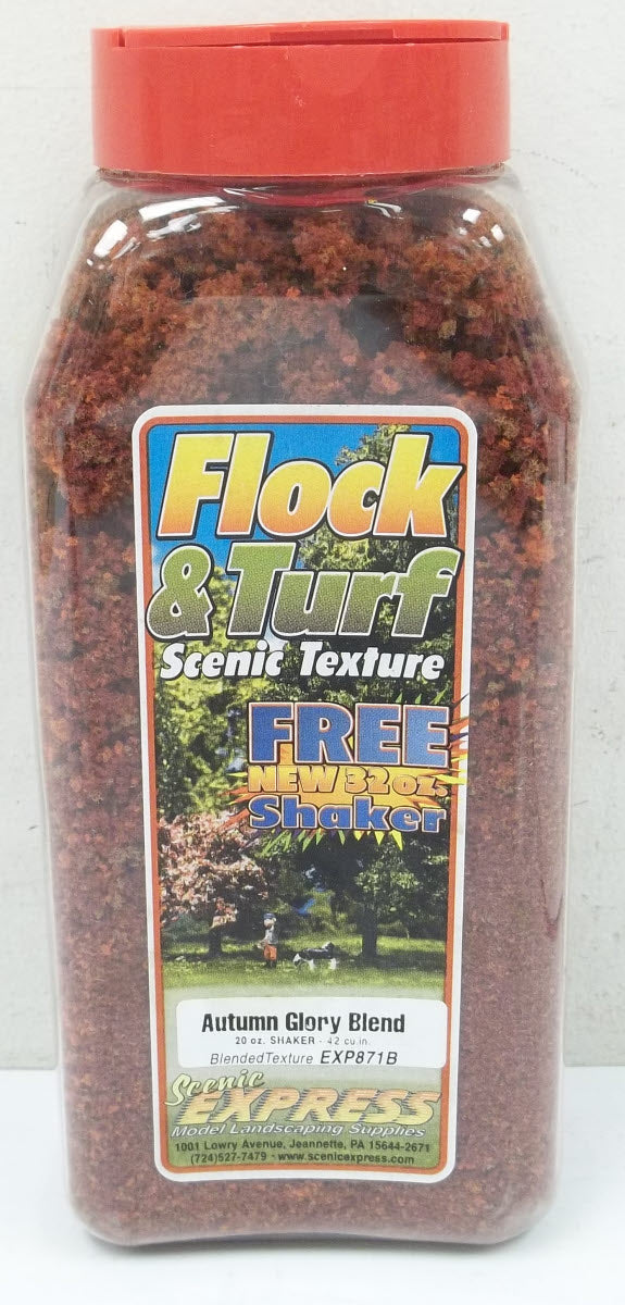 Scenic Express EX871B Autumn Glory Blend Flock & Turf - 32 oz. Shaker